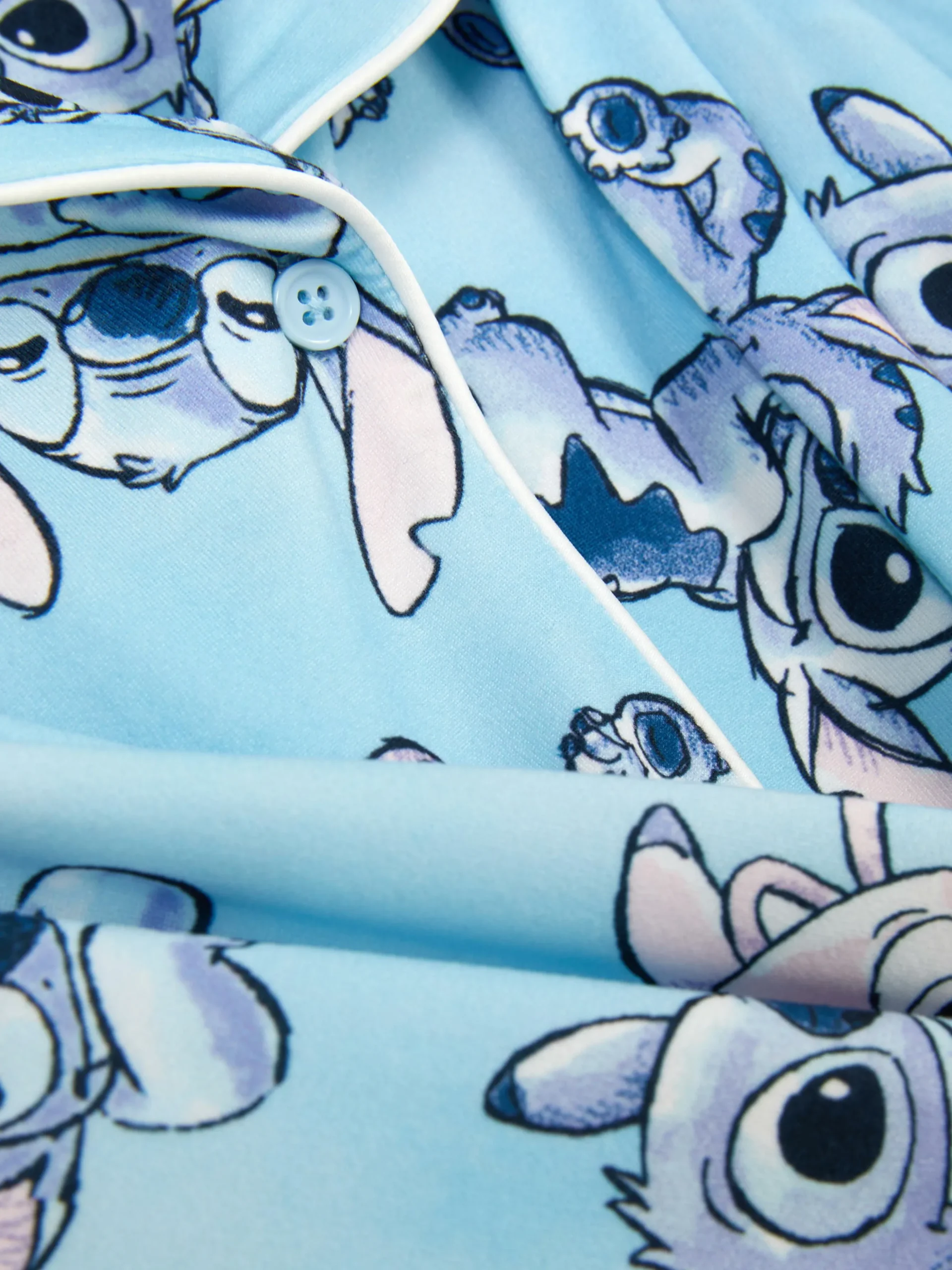Pijama Camisa Manga Comprida Disney Stitch & Angel