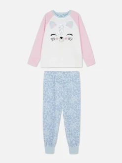 Pijama Malha Polar Gato