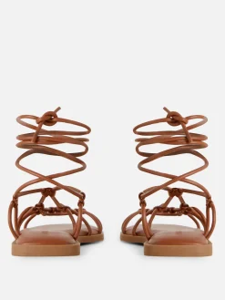 Sandálias Gladiadora Tiras