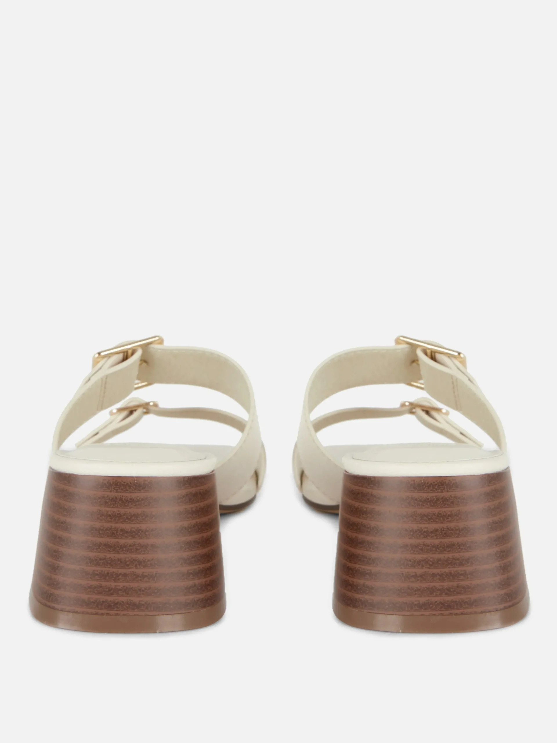 Sandálias Salto Bloco Fivelas