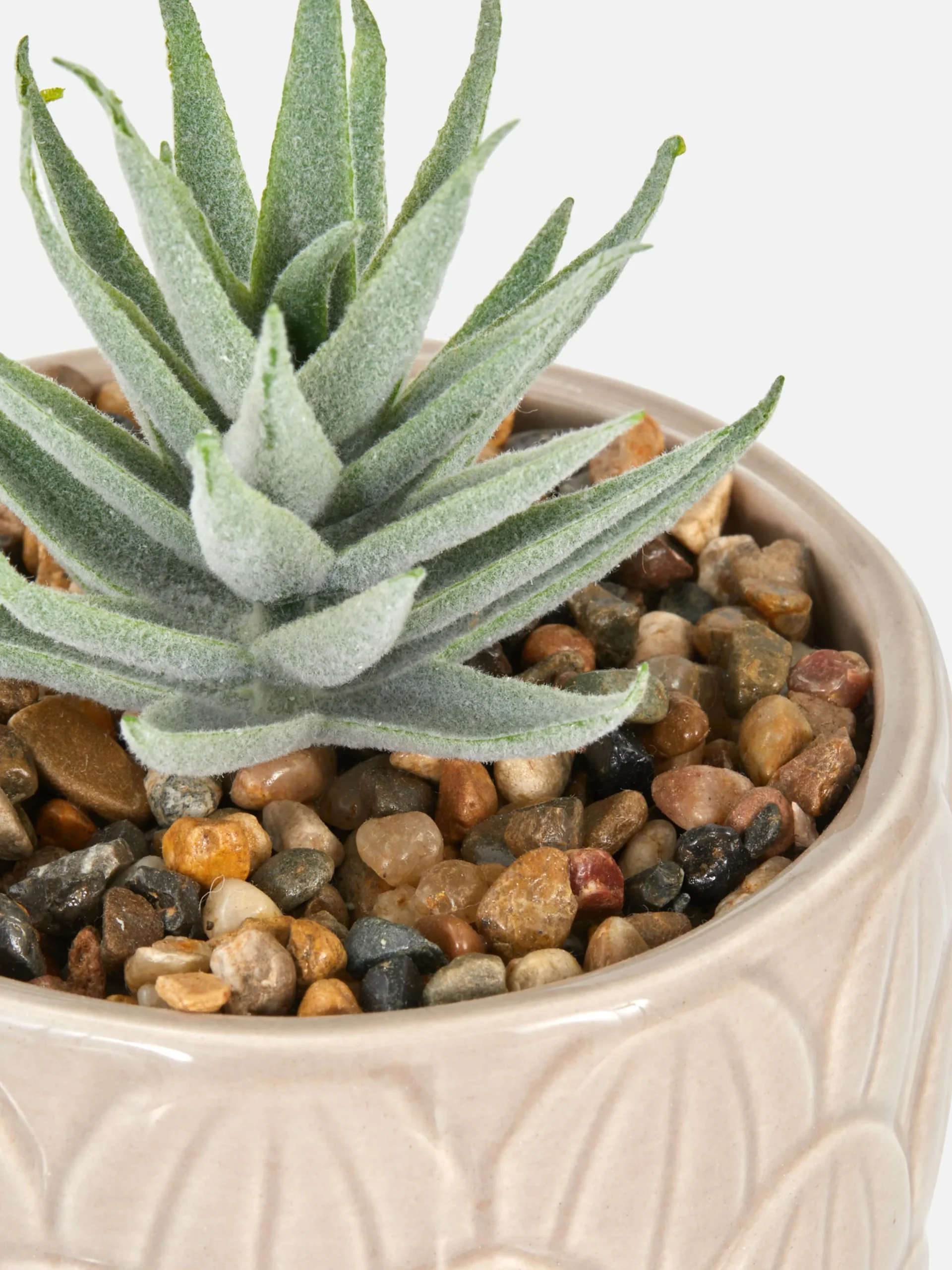 Suculenta Artificial Vaso Forma Alcachofra