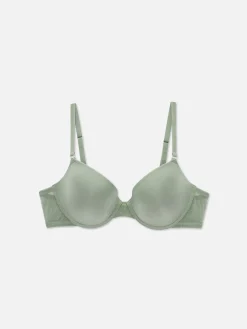 Sutiã T-shirt Rebordo Malha Rede Moderno