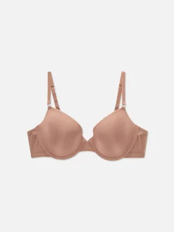 Sutiã T-shirt Rebordo Malha Rede Moderno