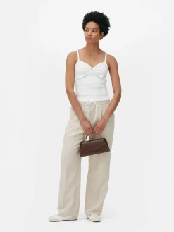 Top Alças Efeito Gola Padre