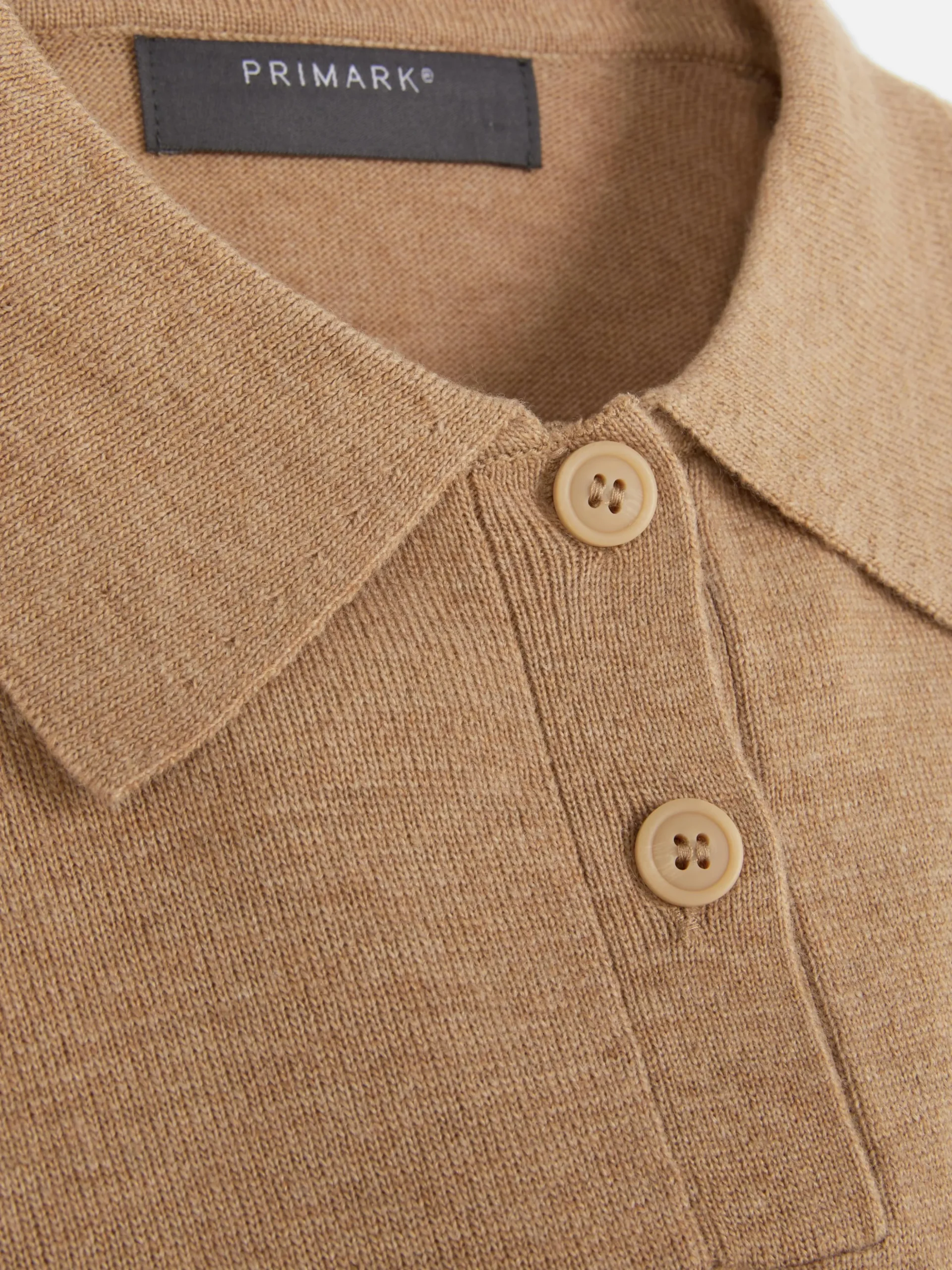 Top Malha Manga Comprida Colarinho