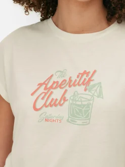 T-shirt Comprida Gola Redonda