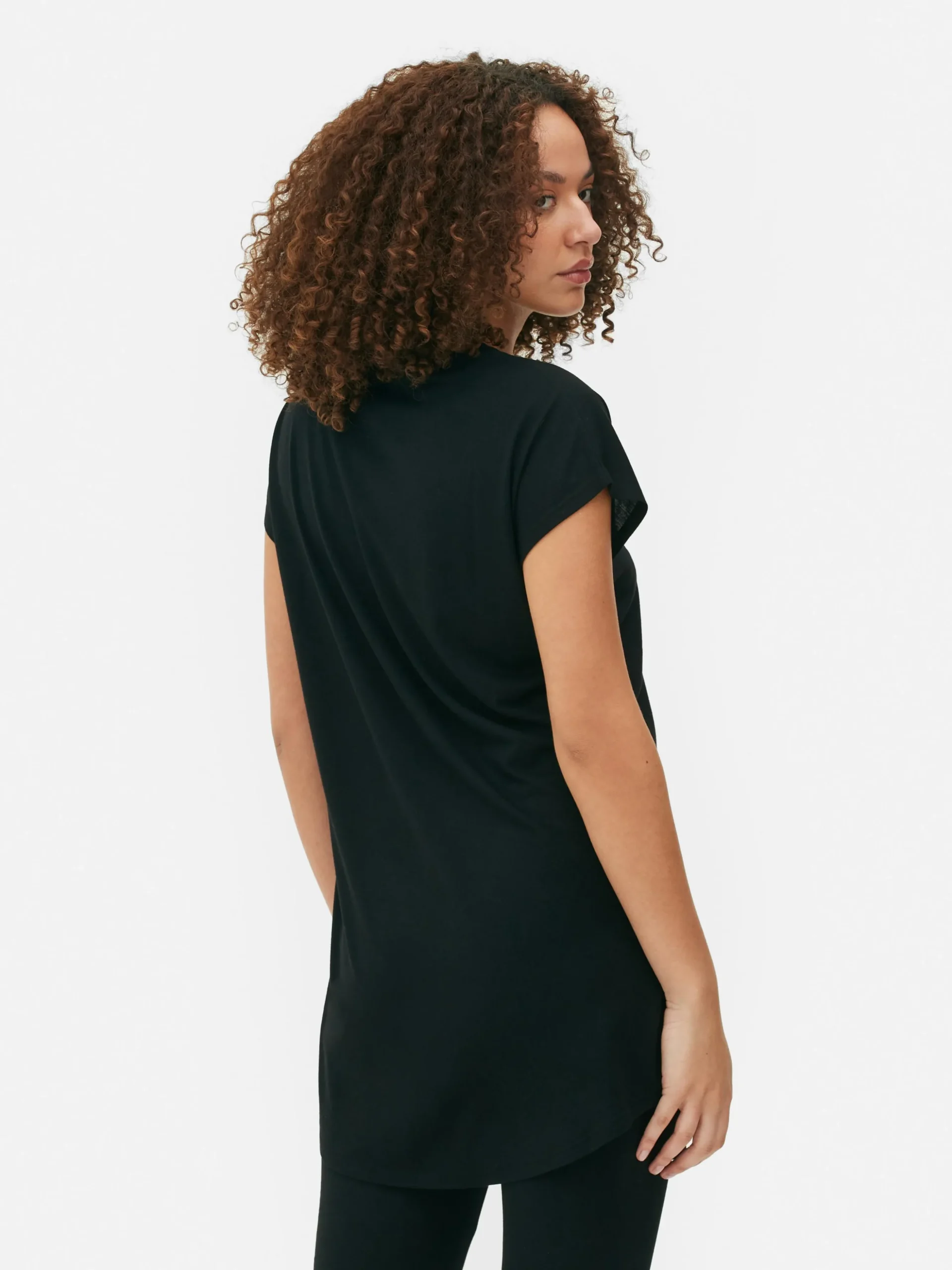 T-shirt Comprida Gola Redonda