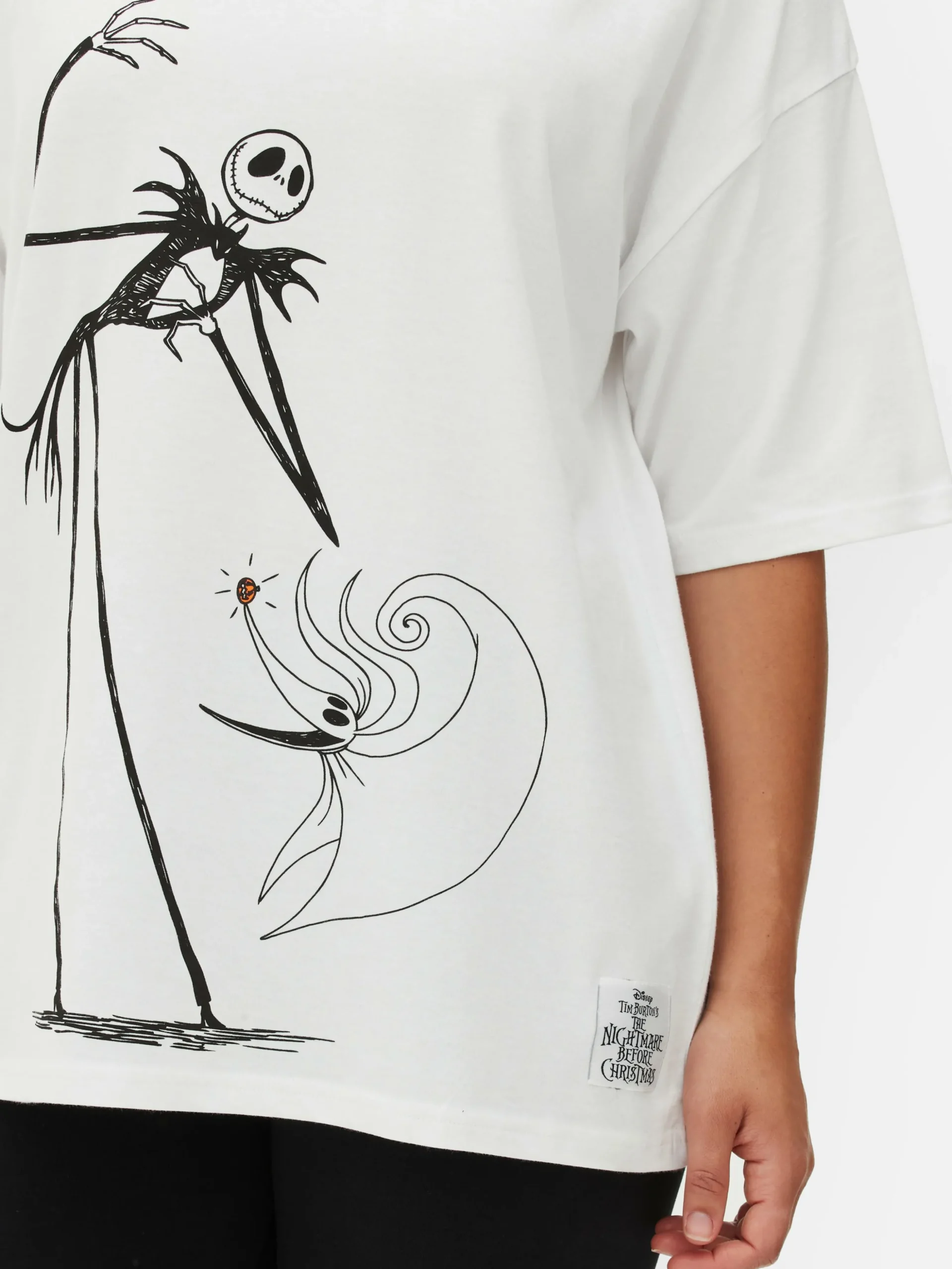 T-shirt Corte Grande Disney Tim Burton O Estranho Mundo De Jack
