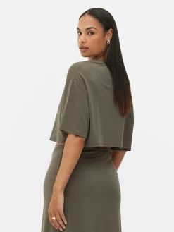 T-shirt Curta Corte Quadrado Coordenada