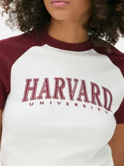 T-shirt Curta Raglã Harvard