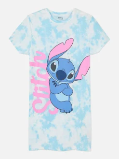 T-shirt Dormir Efeito Tingido Disney Stitch