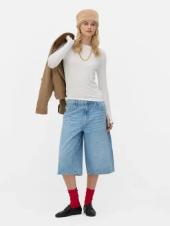 T-shirt Elástica Manga Comprida Rita Ora