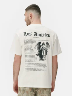 T-shirt Estampado Estátua Los Angeles