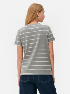 T-shirt Gola Redonda Riscas