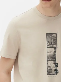 T-shirt Gráfica Japão