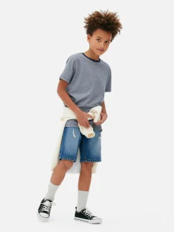 T-shirt Manga Curta Riscas Finas