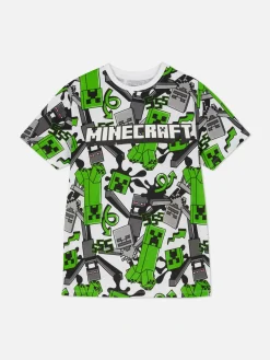 T-shirt Padrão Minecraft Creeper
