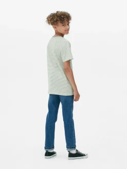 T-shirt Riscas Jacquard Rapaz