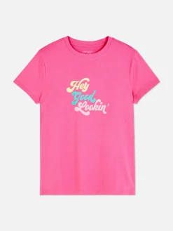 T-shirt Slogan Estampado