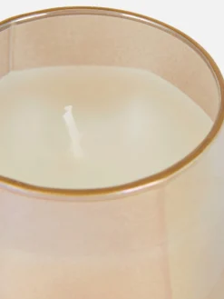 Vela Recipiente Hexagonal Iridescente