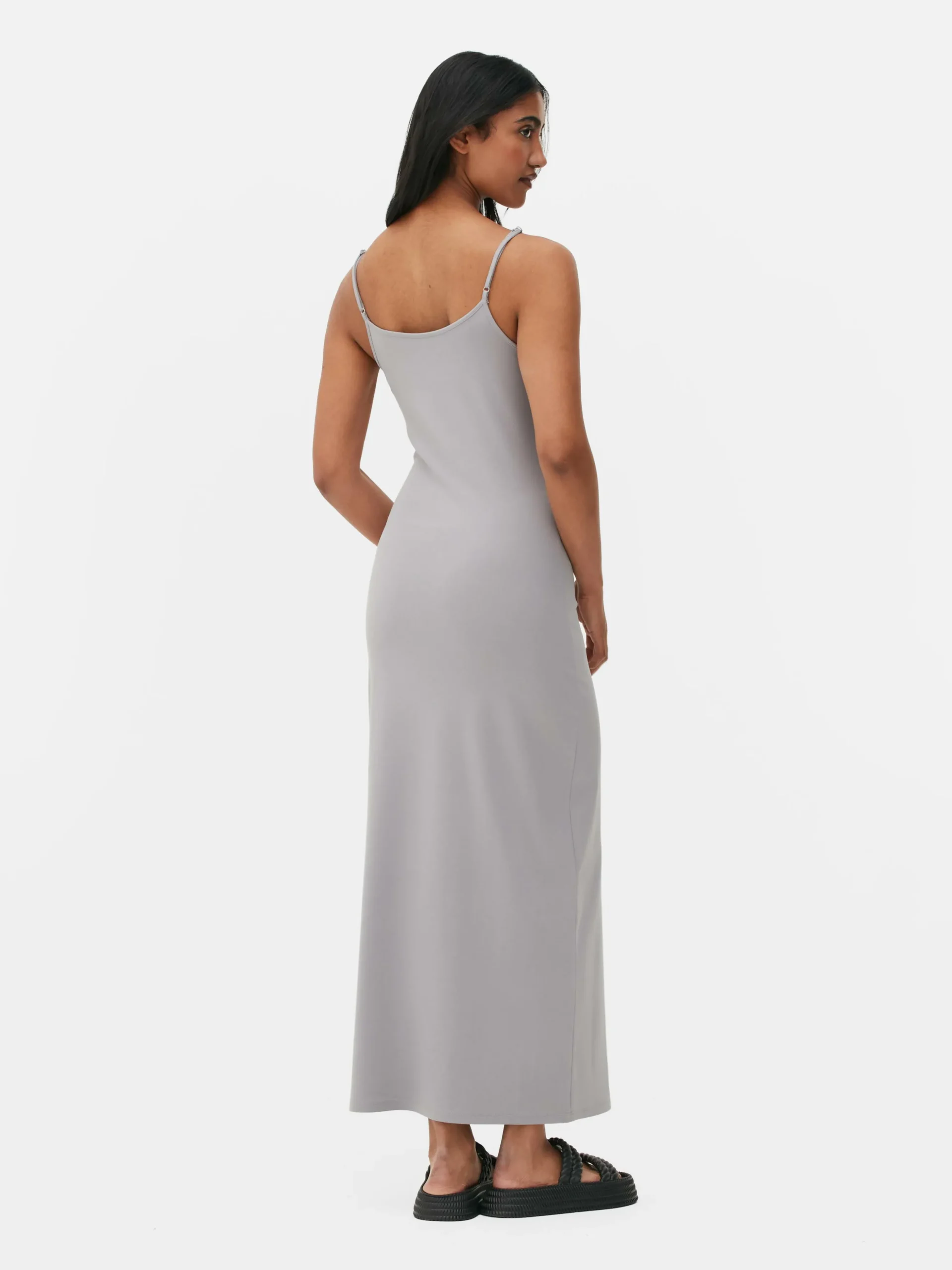 Vestido Alças S/ Fecho Midaxi