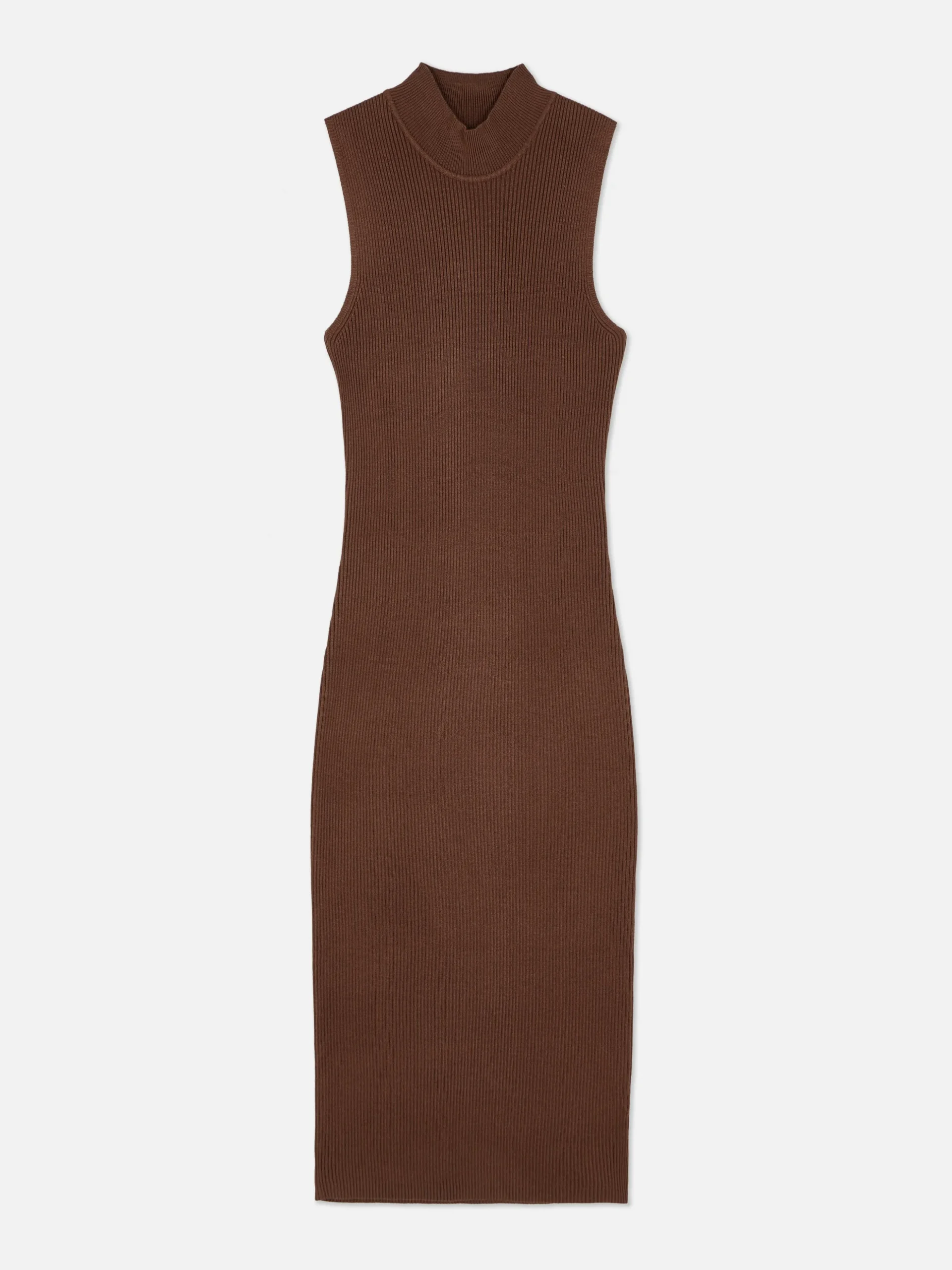 Vestido Midi Malha S/ Mangas