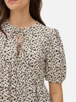 Vestido Mini Franzido Enrugado