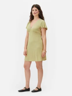 Vestido Mini Manga Curta