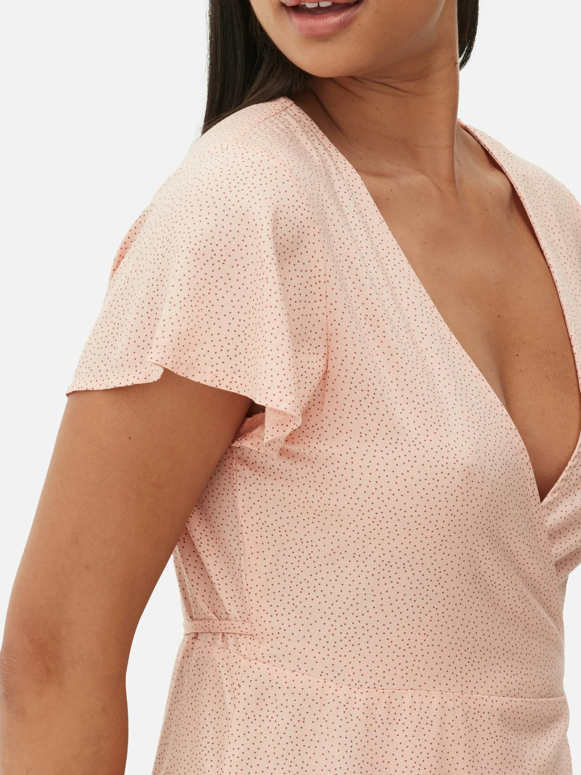 Vestido Mini Traçado Manga Capa